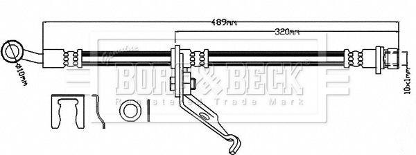 BORG & BECK Jarruletku BBH8126